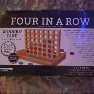 Bring the fun home! Our classic wooden Four in a Row